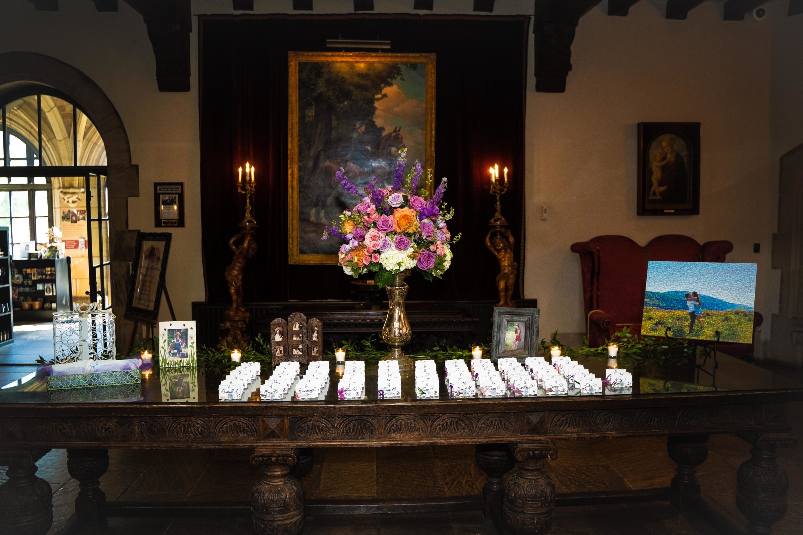 guest place cards at meadow brook