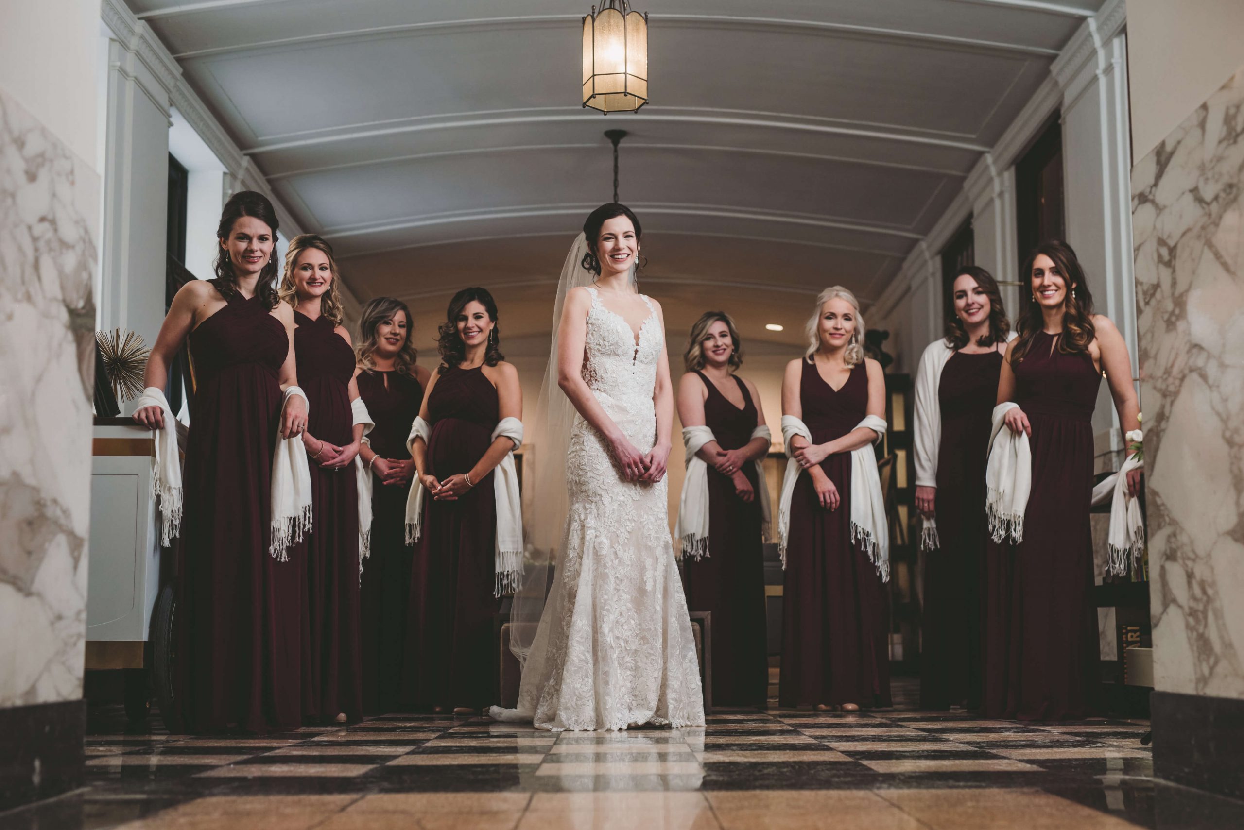 bridesmaids Lafrate wedding