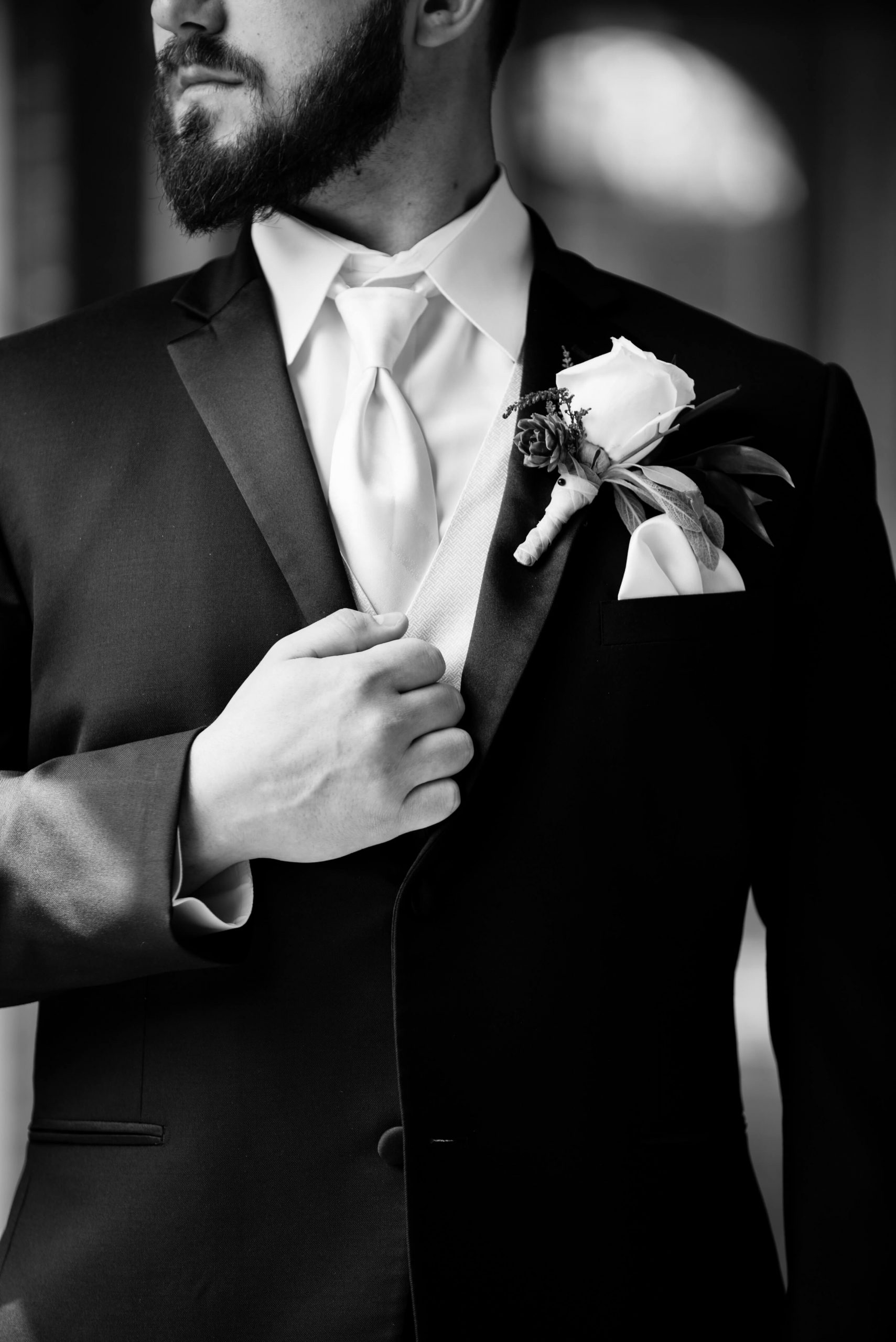 groom's menswear details