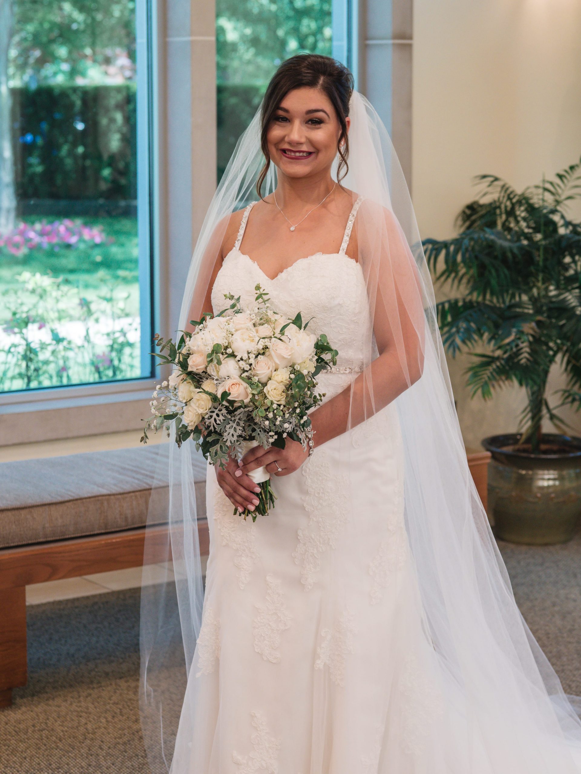 bride before wedding ceremony