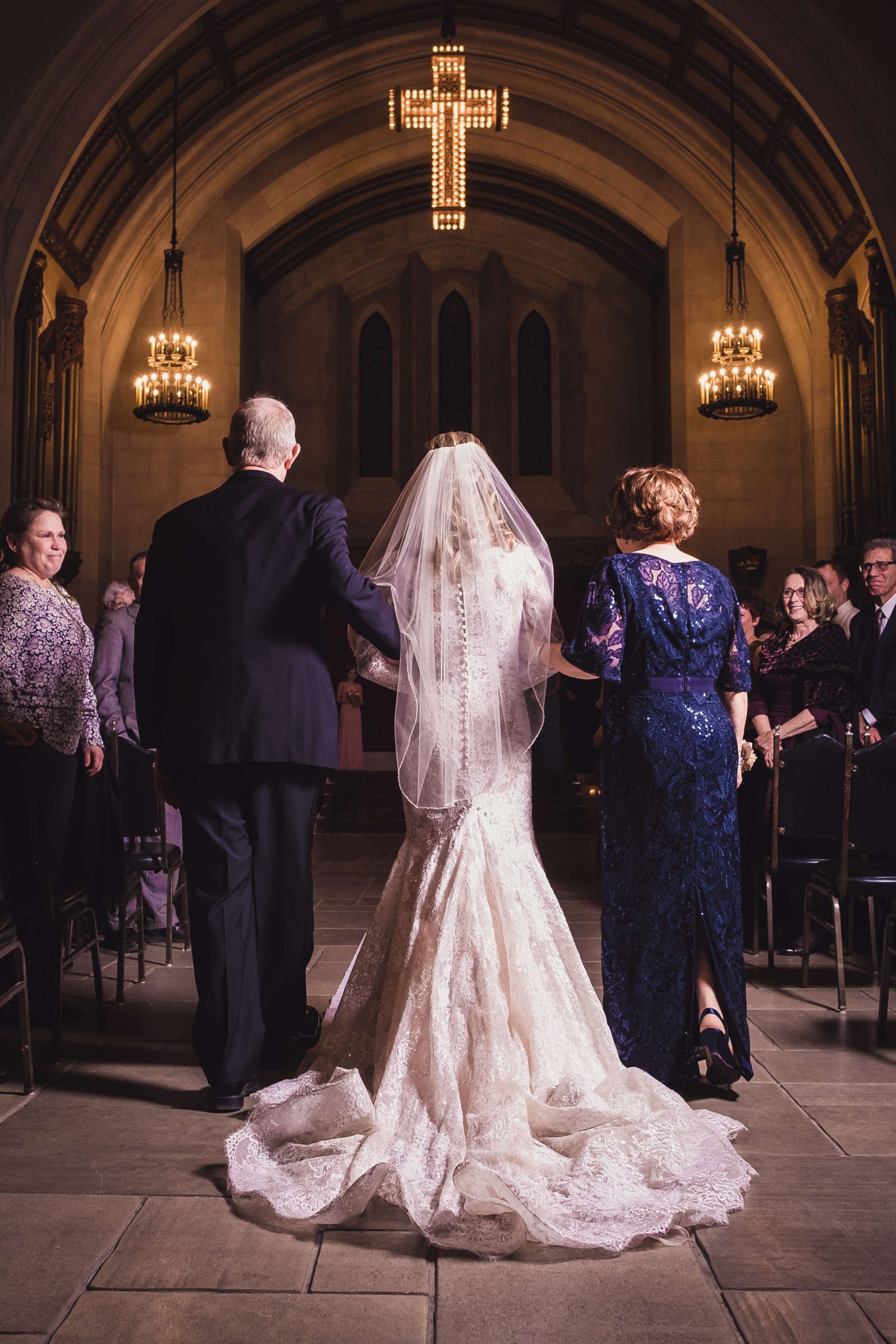 walk down the aisle wedding ceremony