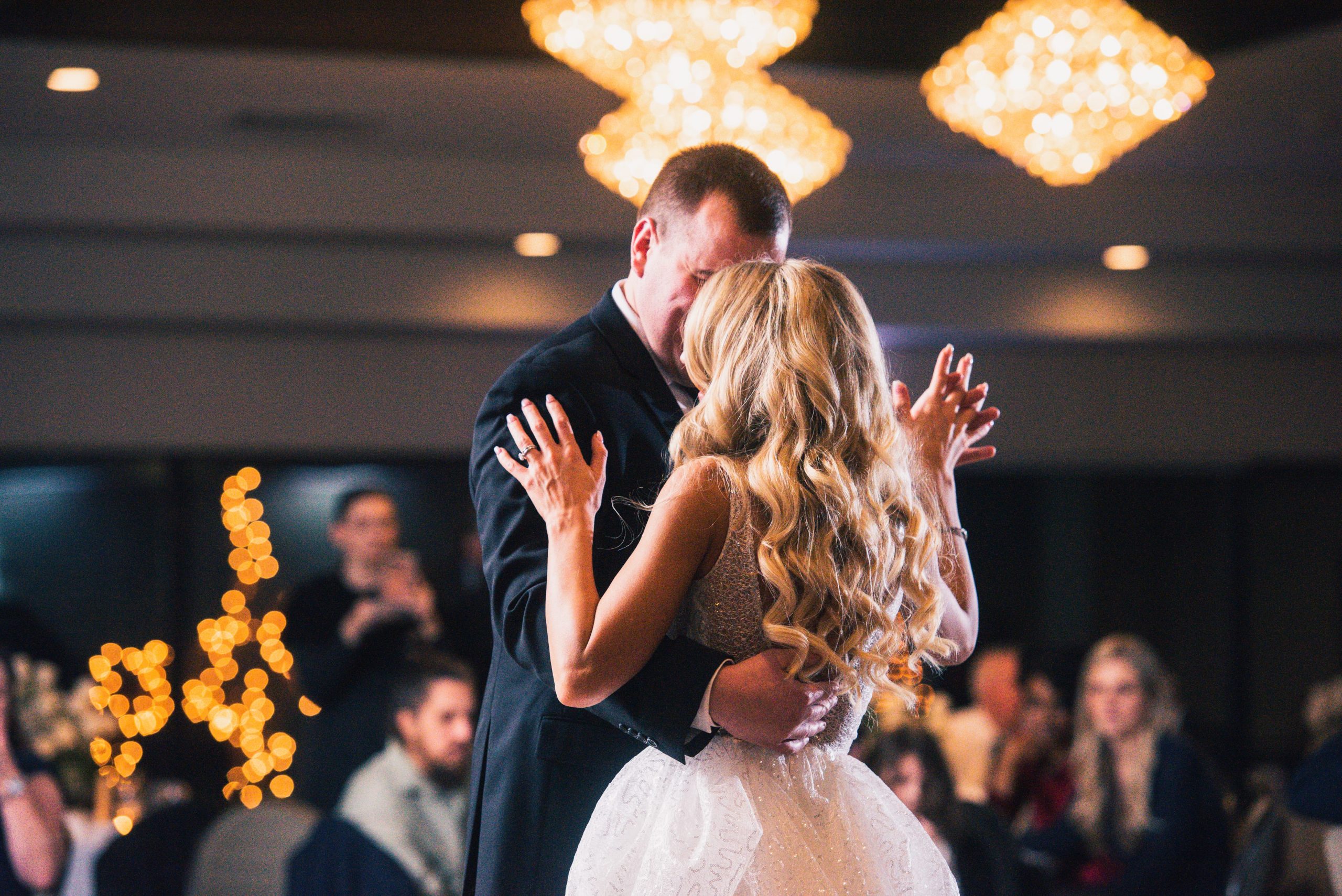 bride and groom first dance