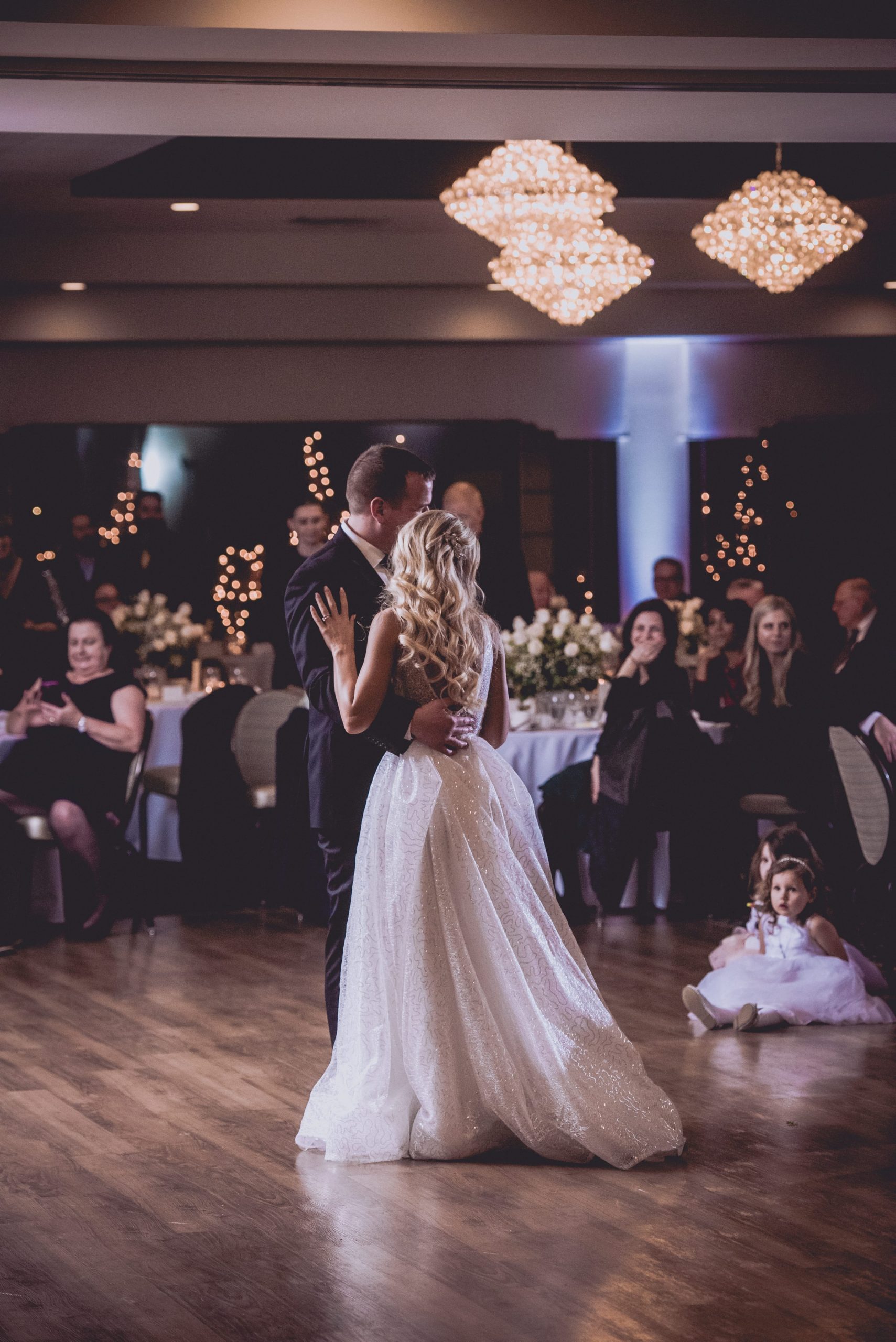 bride and groom first dance