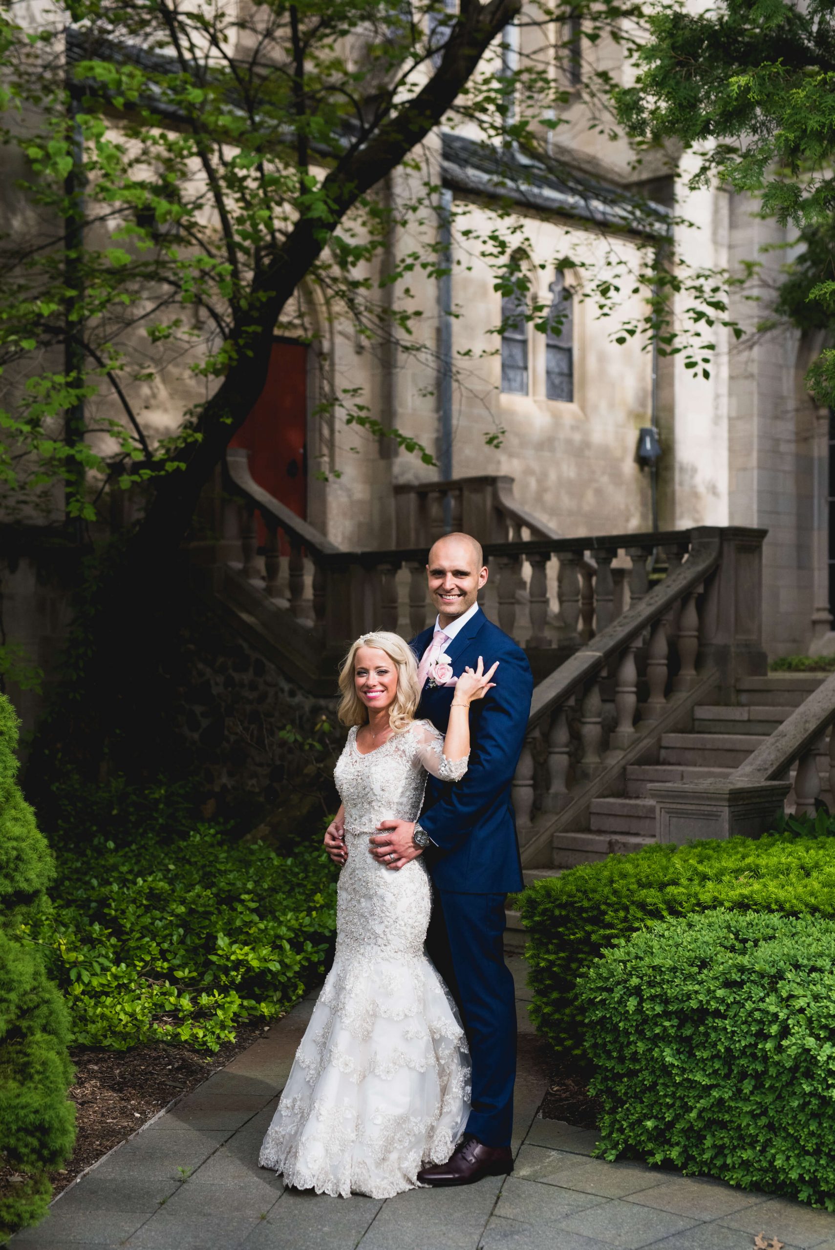 bride and groom portrait