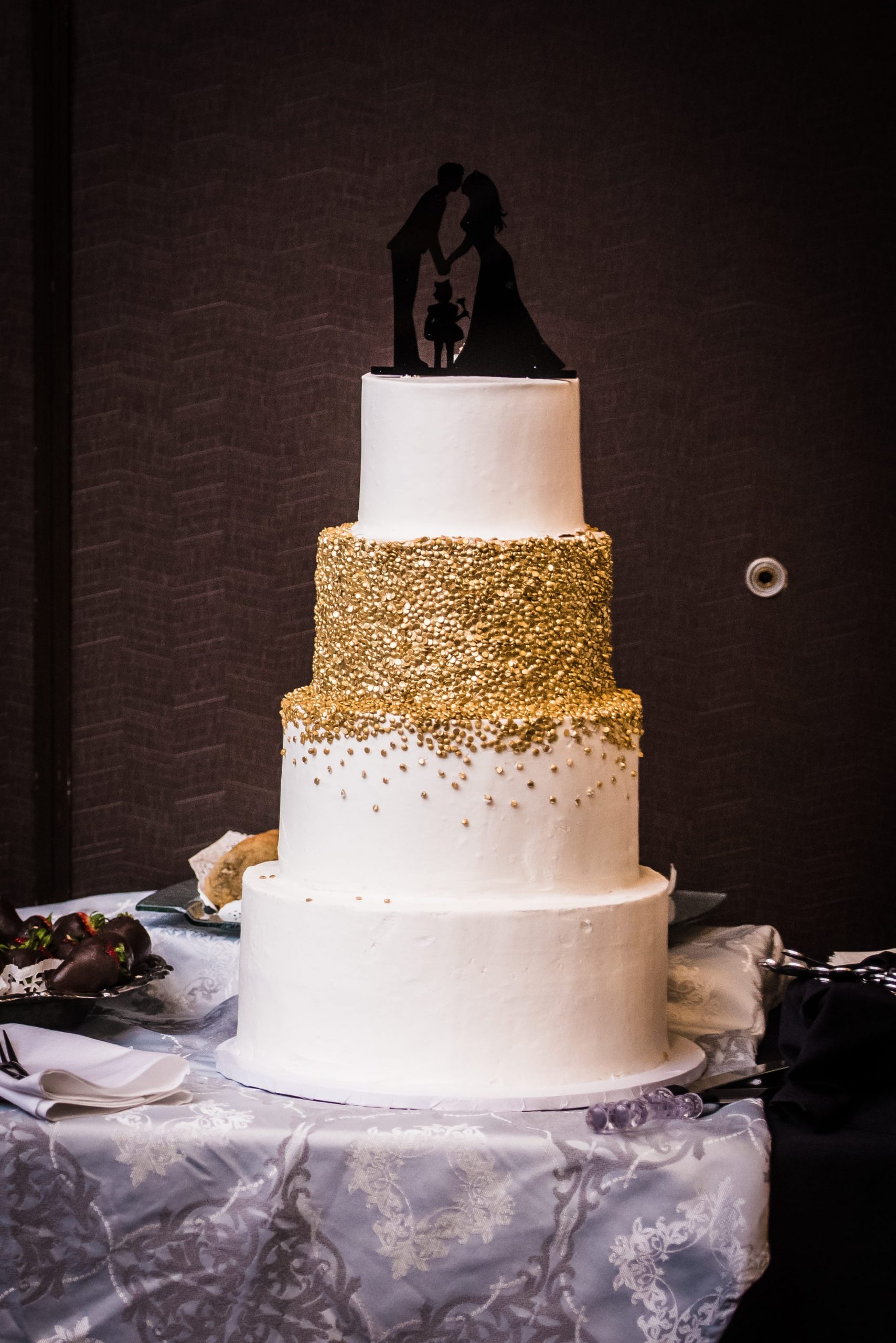 four tier wedding cake