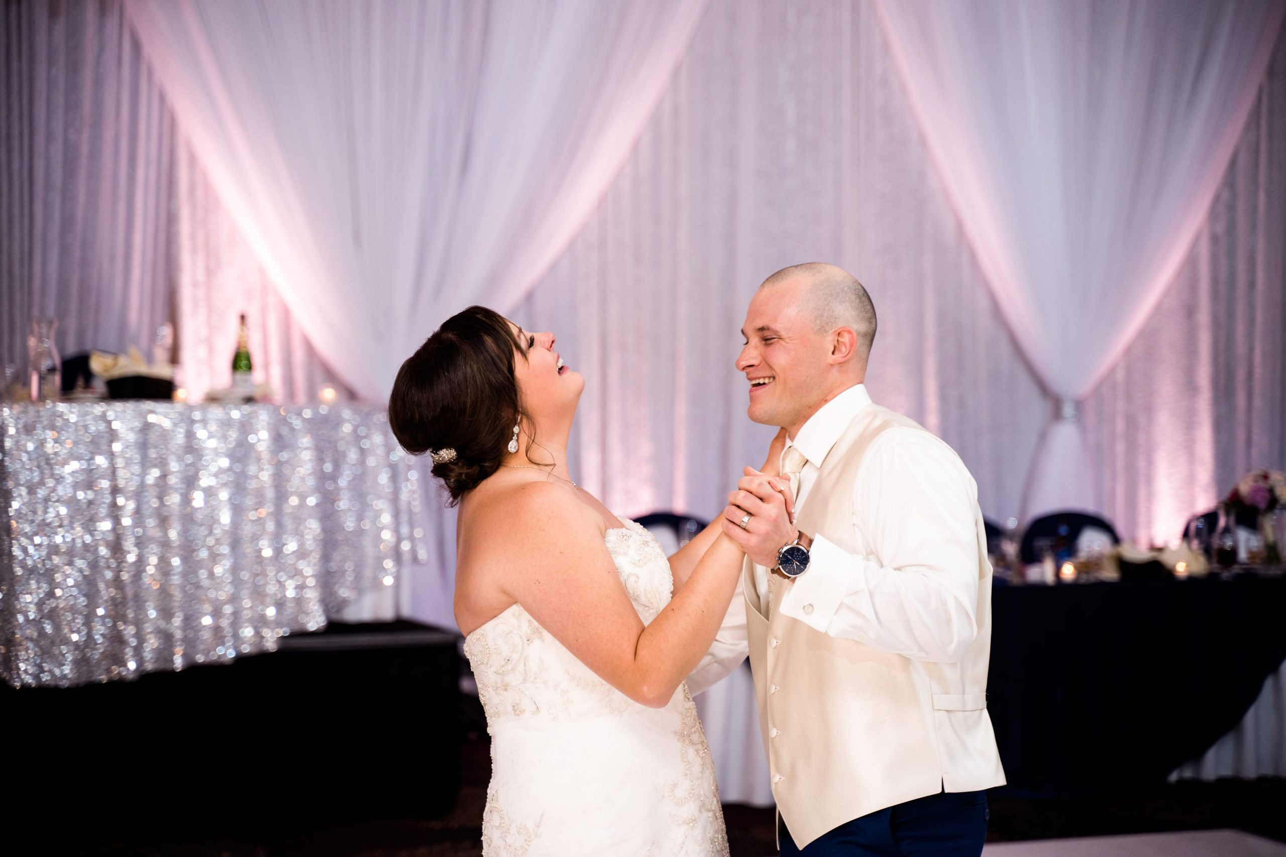 bride and groom's first dance