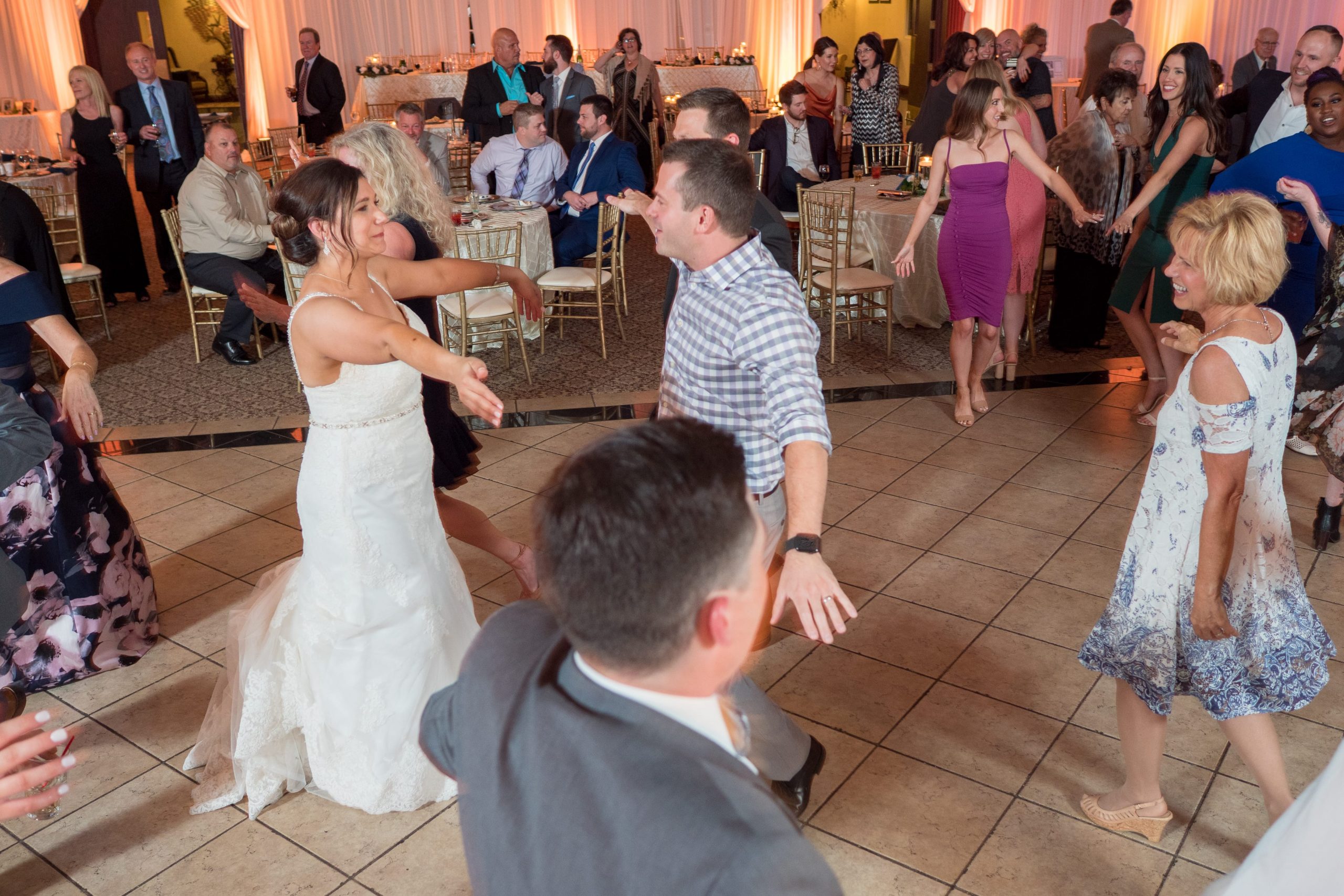 wedding dj packed dance floor