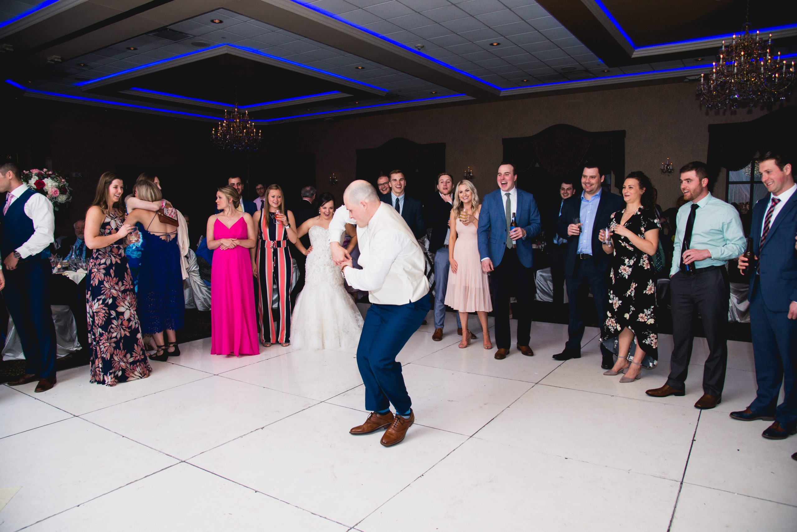 groom on the dancefloor