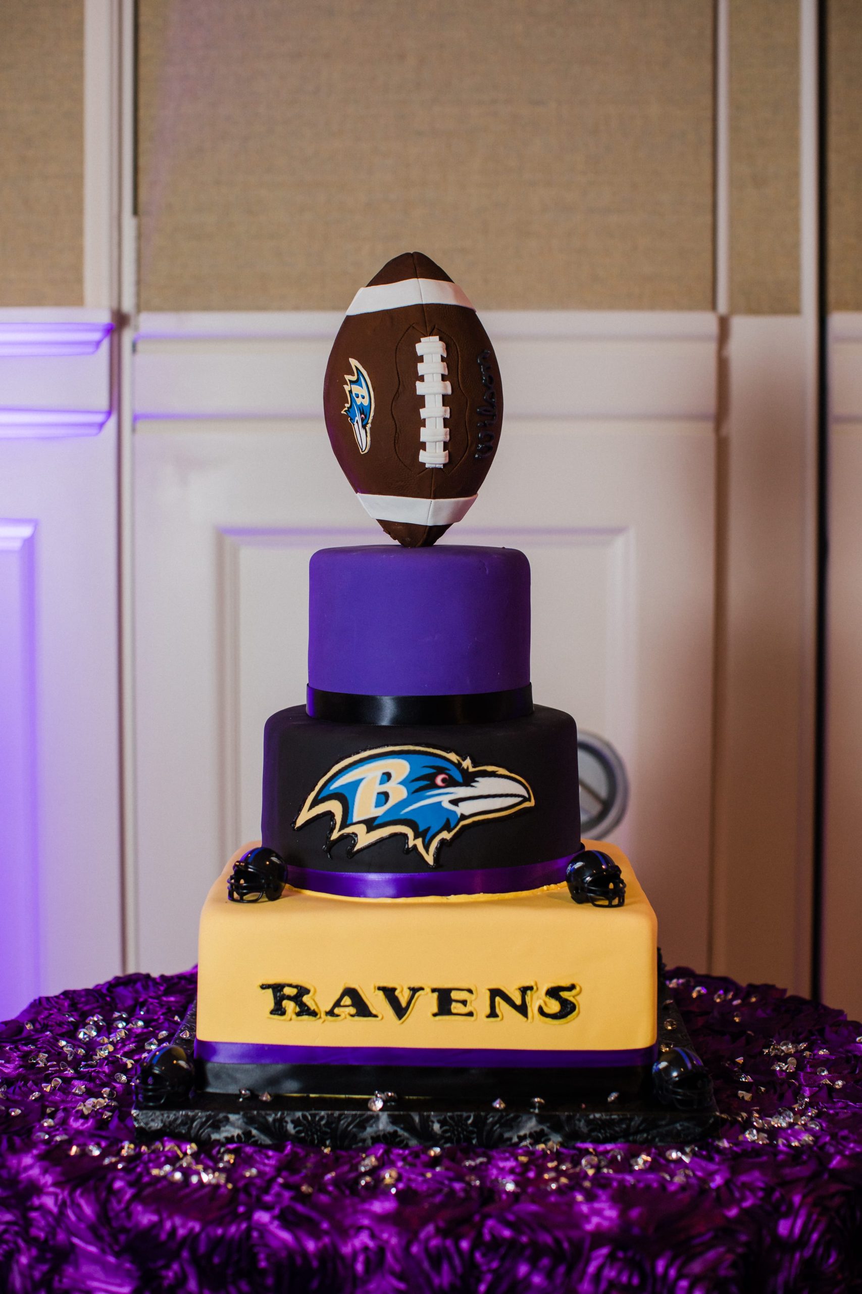 Ravens football groom's cake