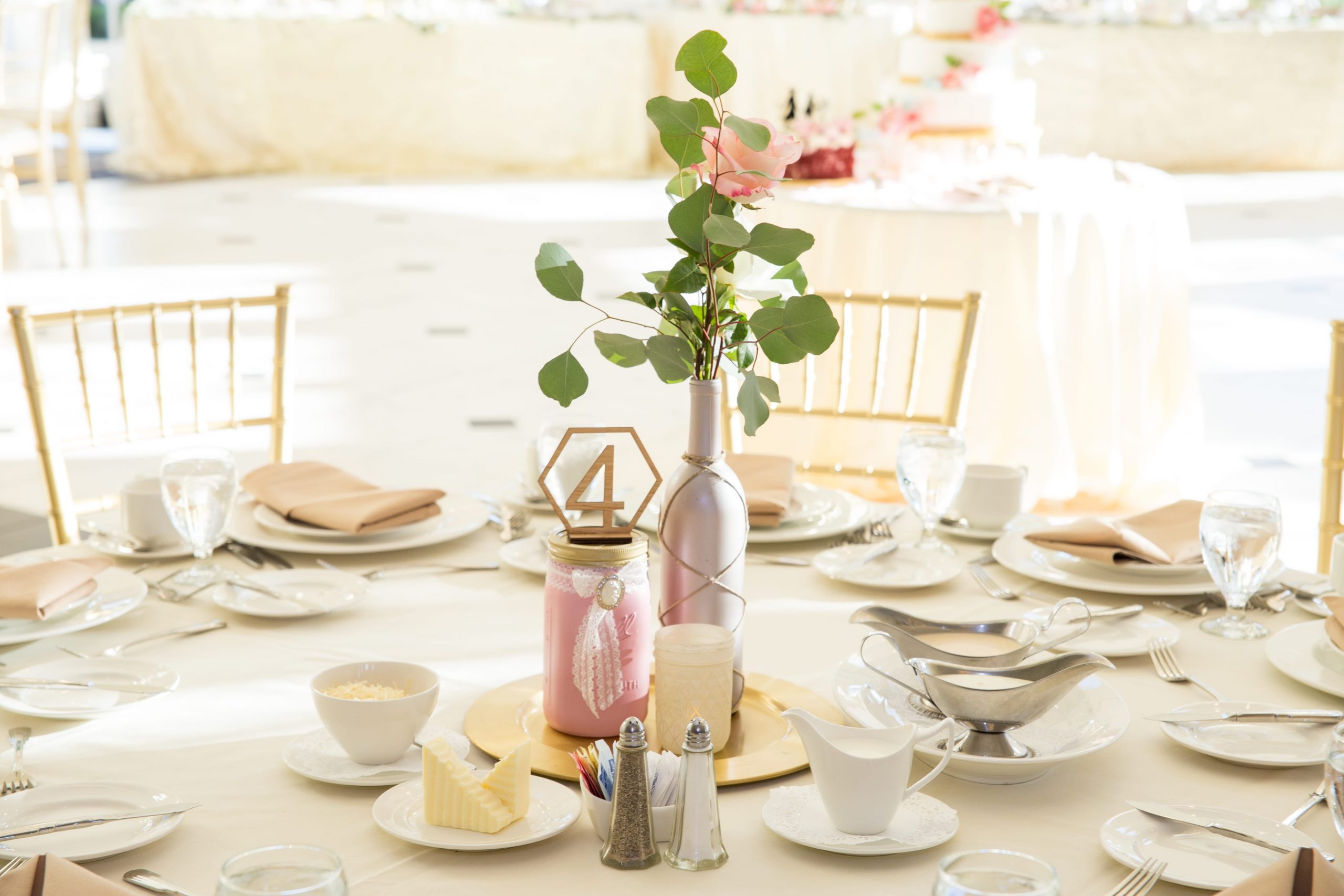 reception table at Cherry Creek