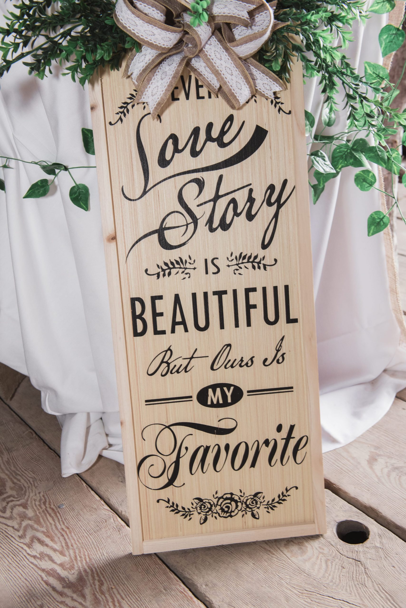 wedding sign decoration