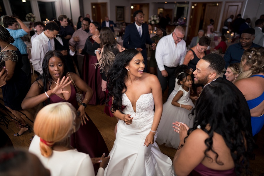 dezarae and charles wedding reception packed dance floor