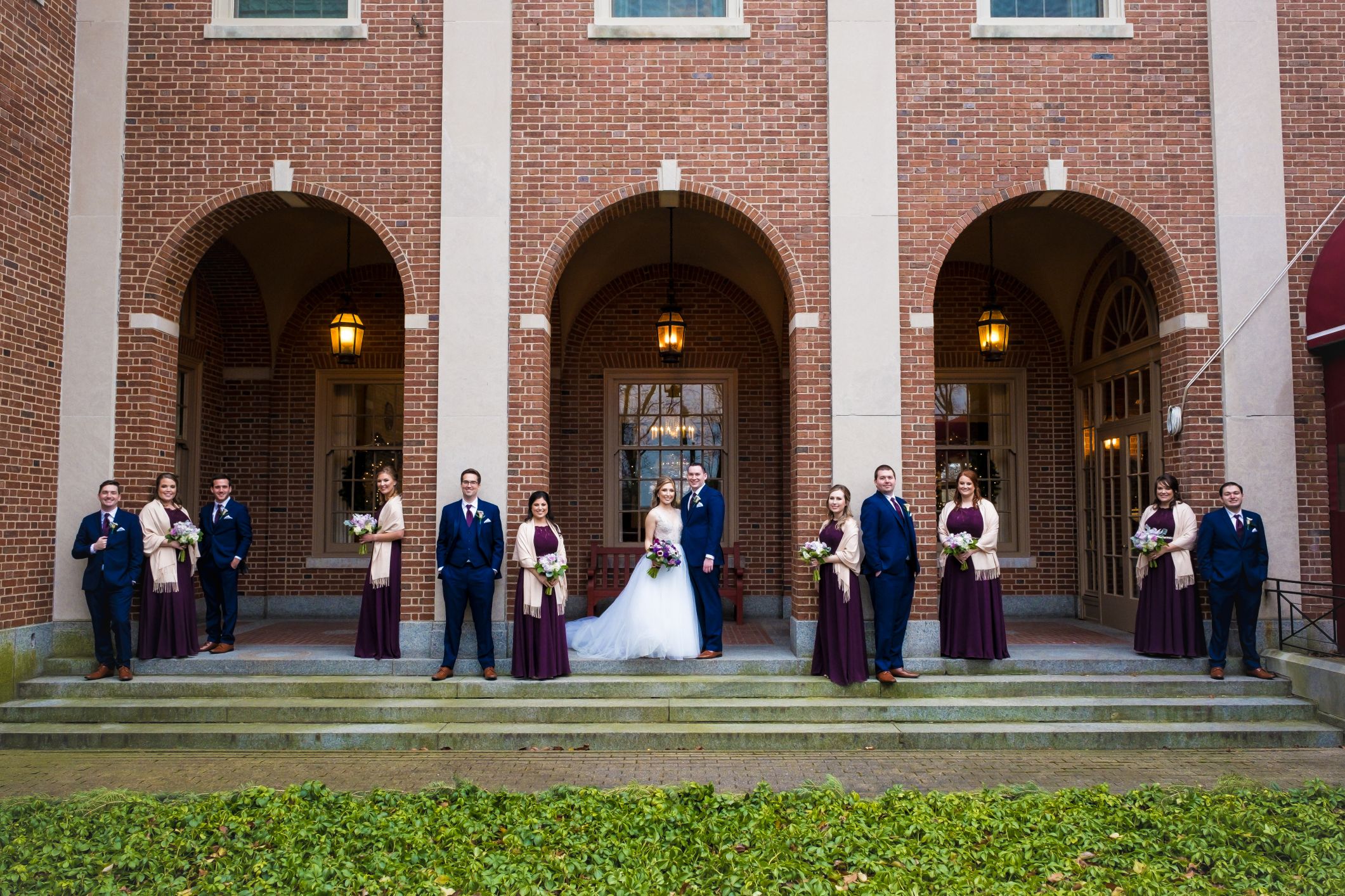 bridal party at dearborn inn