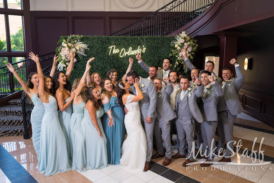 bridal party neon sign