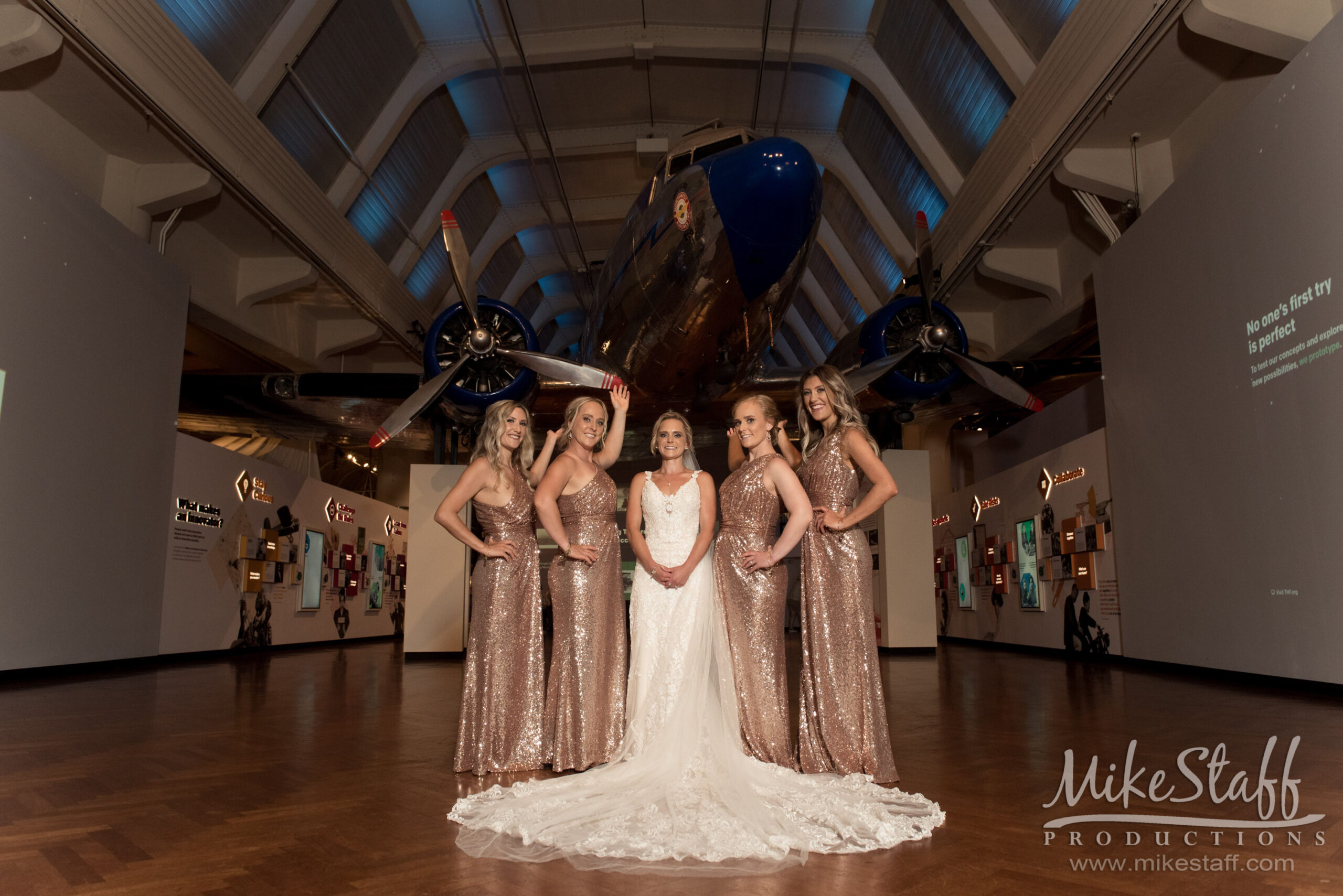 bridesmaids in henry ford museum