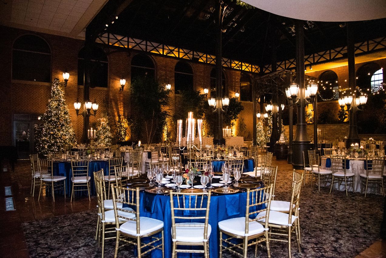 carrie and matthew reception space inn at st johns atrium