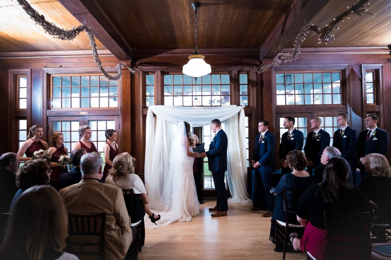 ceremony surrounded by family