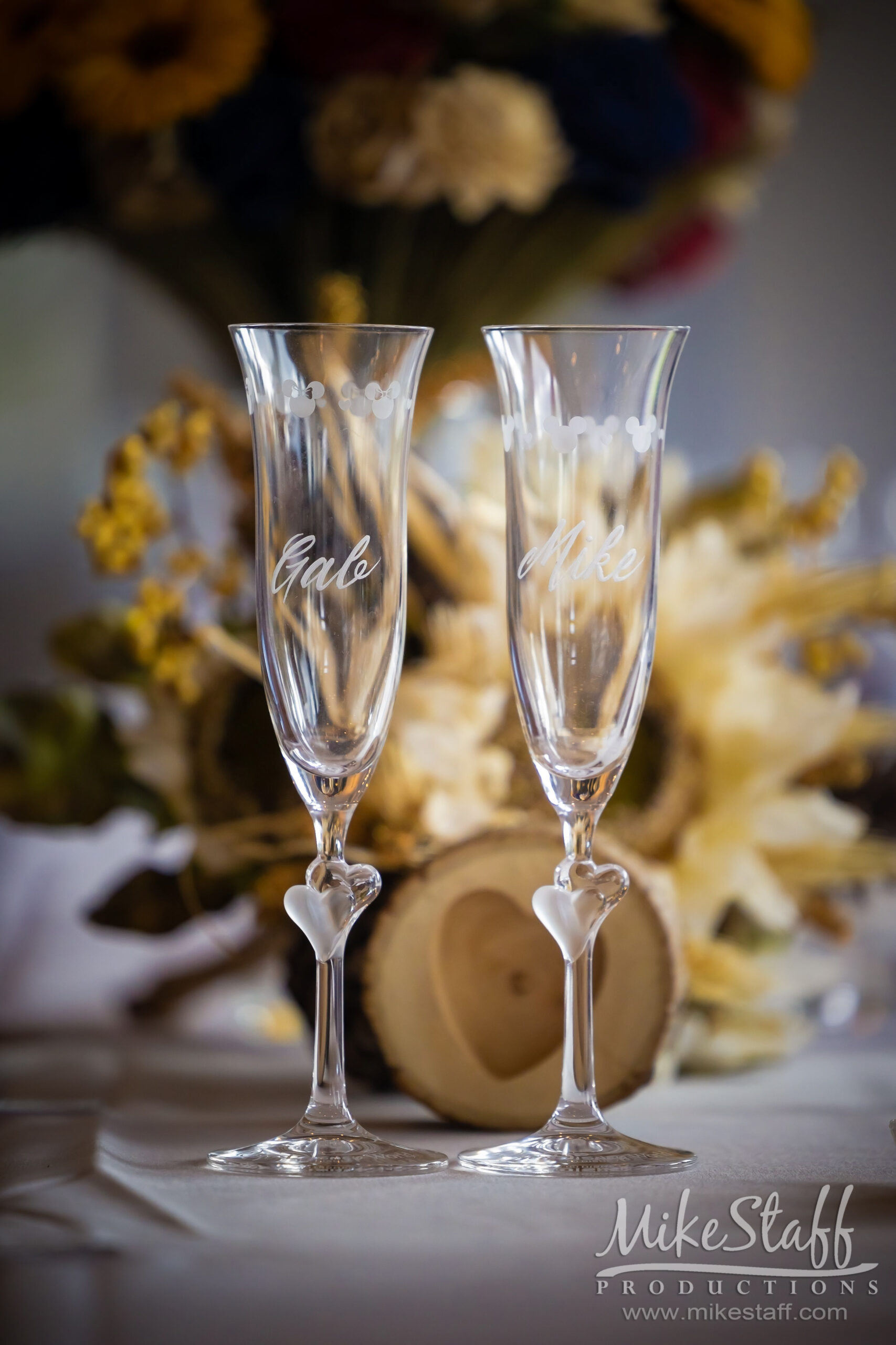 champagne glasses