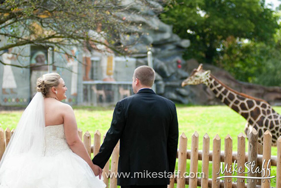 Royal Oak wedding Michigan Wedding at Detroit Zoo