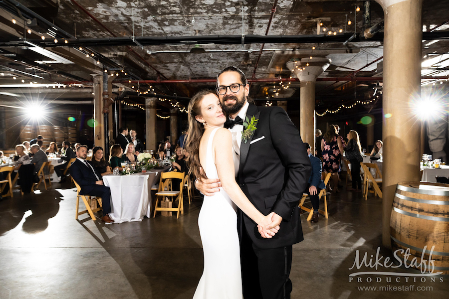 Amanda and Michael's Detroit whiskey factory wedding