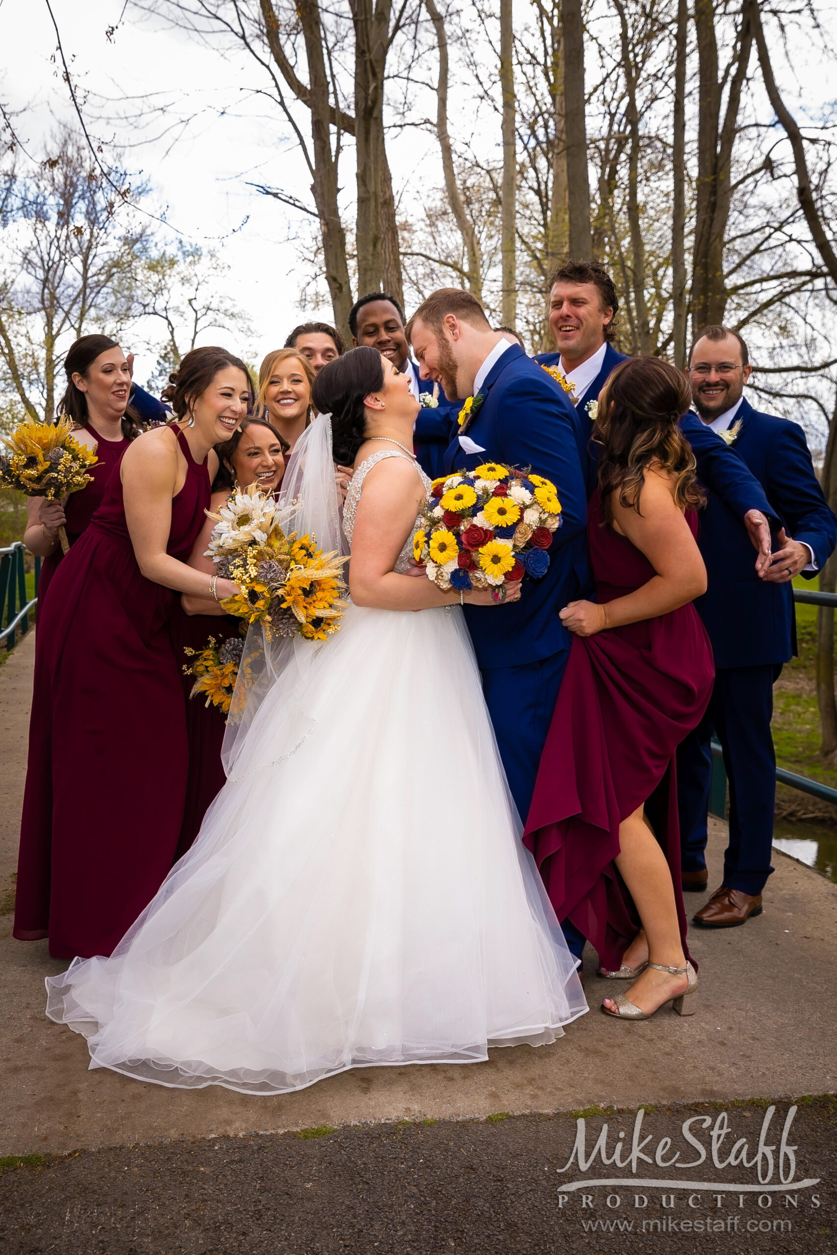 fun bridal party photo