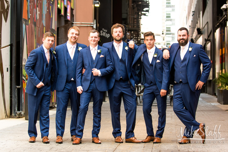 groomsmen at the belt