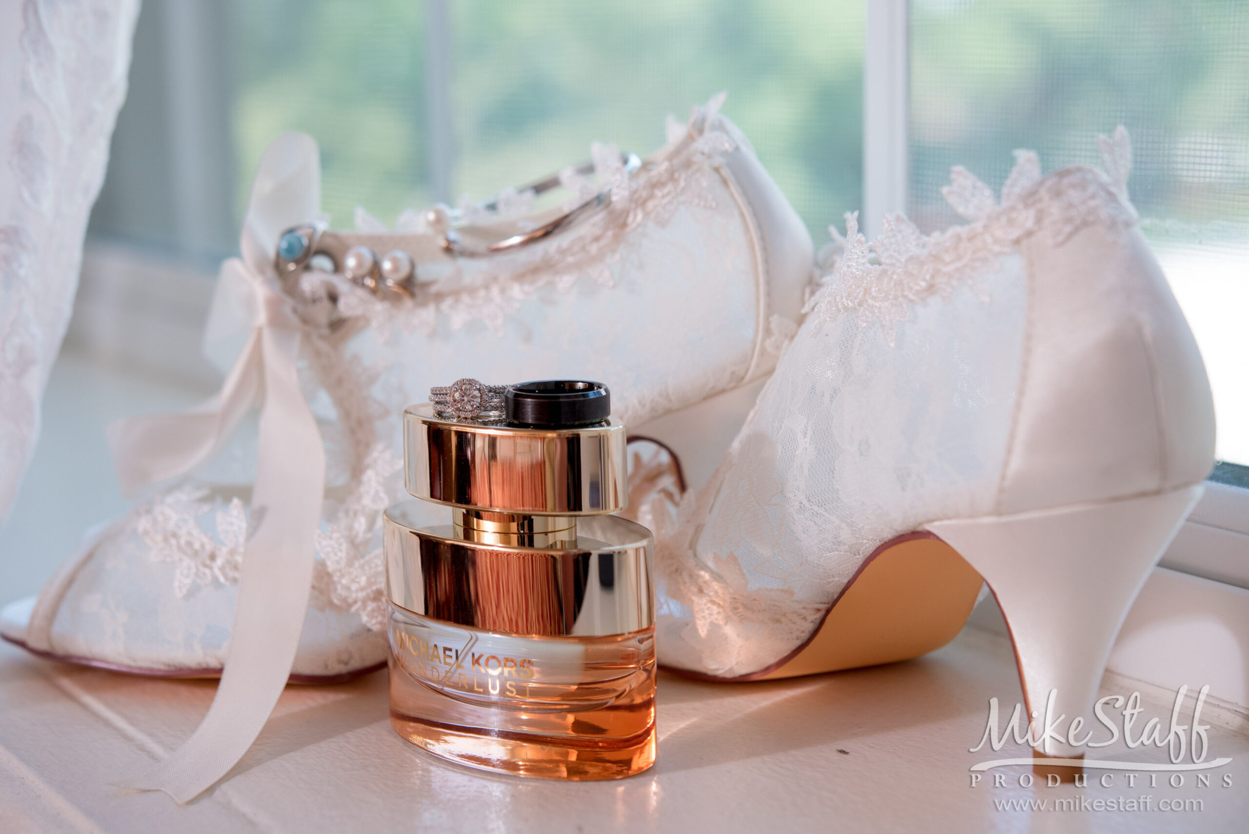 heels and perfume