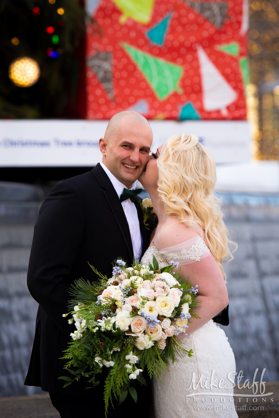 Megan and Matthew in Detroit during winter