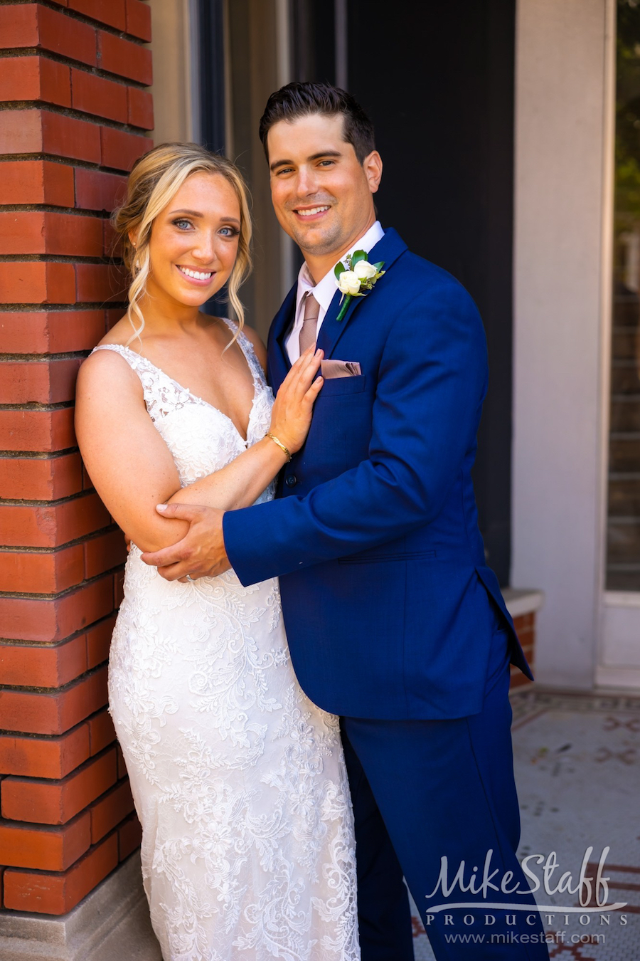 bride and groom portrait