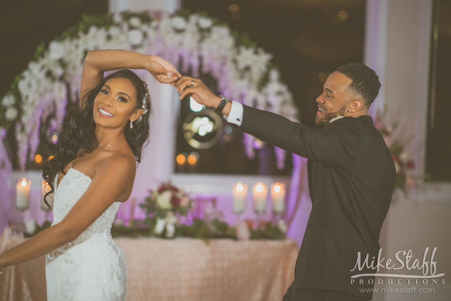 dezarae and charles first dance wedding reception