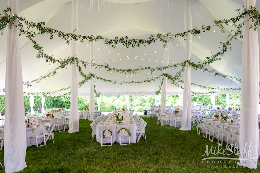 wedding reception tent