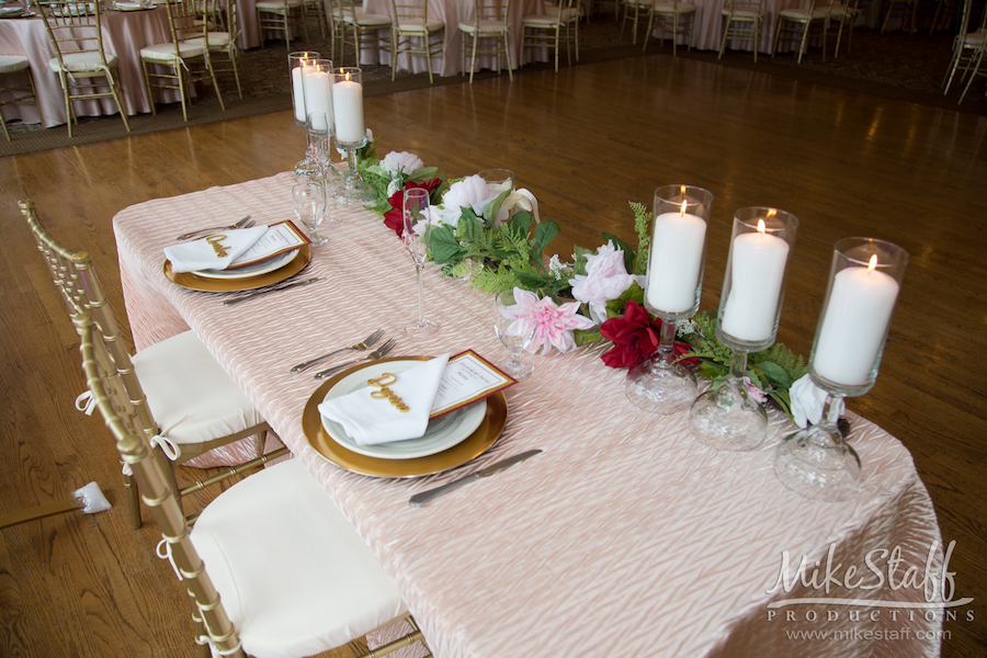 dezarae and charles sweetheart table sycamore golf club