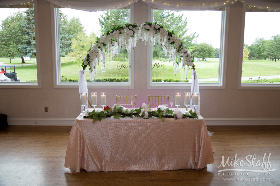 dezarae and charles sweetheart table sycamore golf club