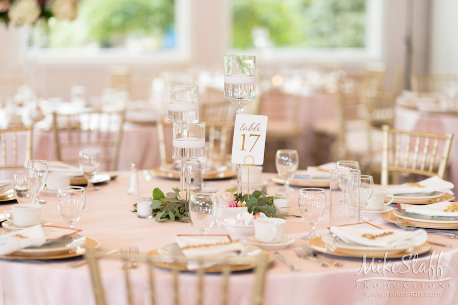 dezarae and charles table settings sycamore golf club