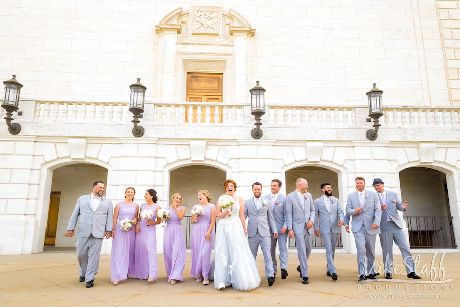 bridal party at dia