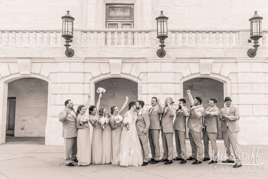 bridal party at dia