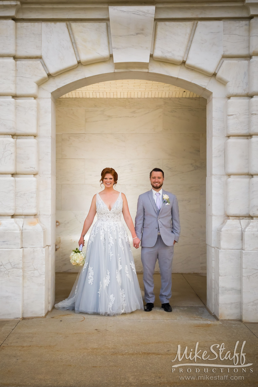 bride and groom portrait at dia