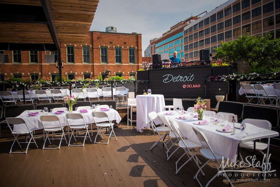 reception space at delmar detroit