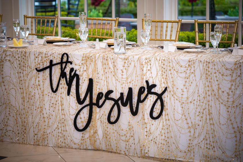 reception headtable