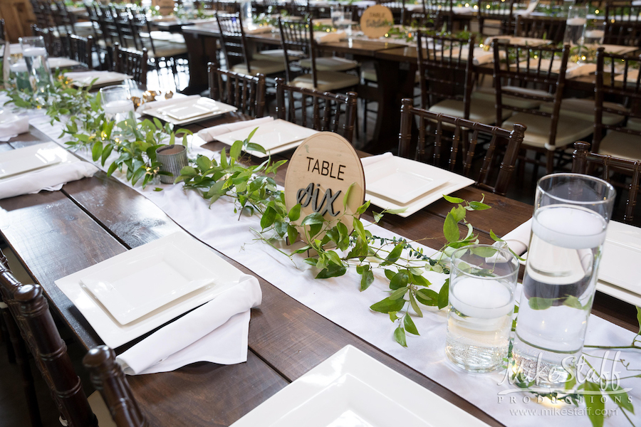 reception table details