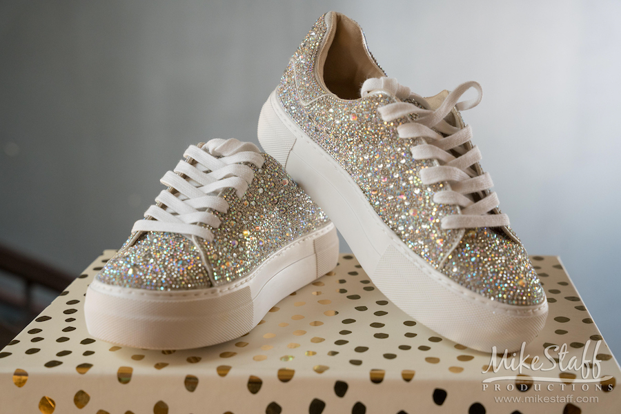 sparkle wedding sneakers