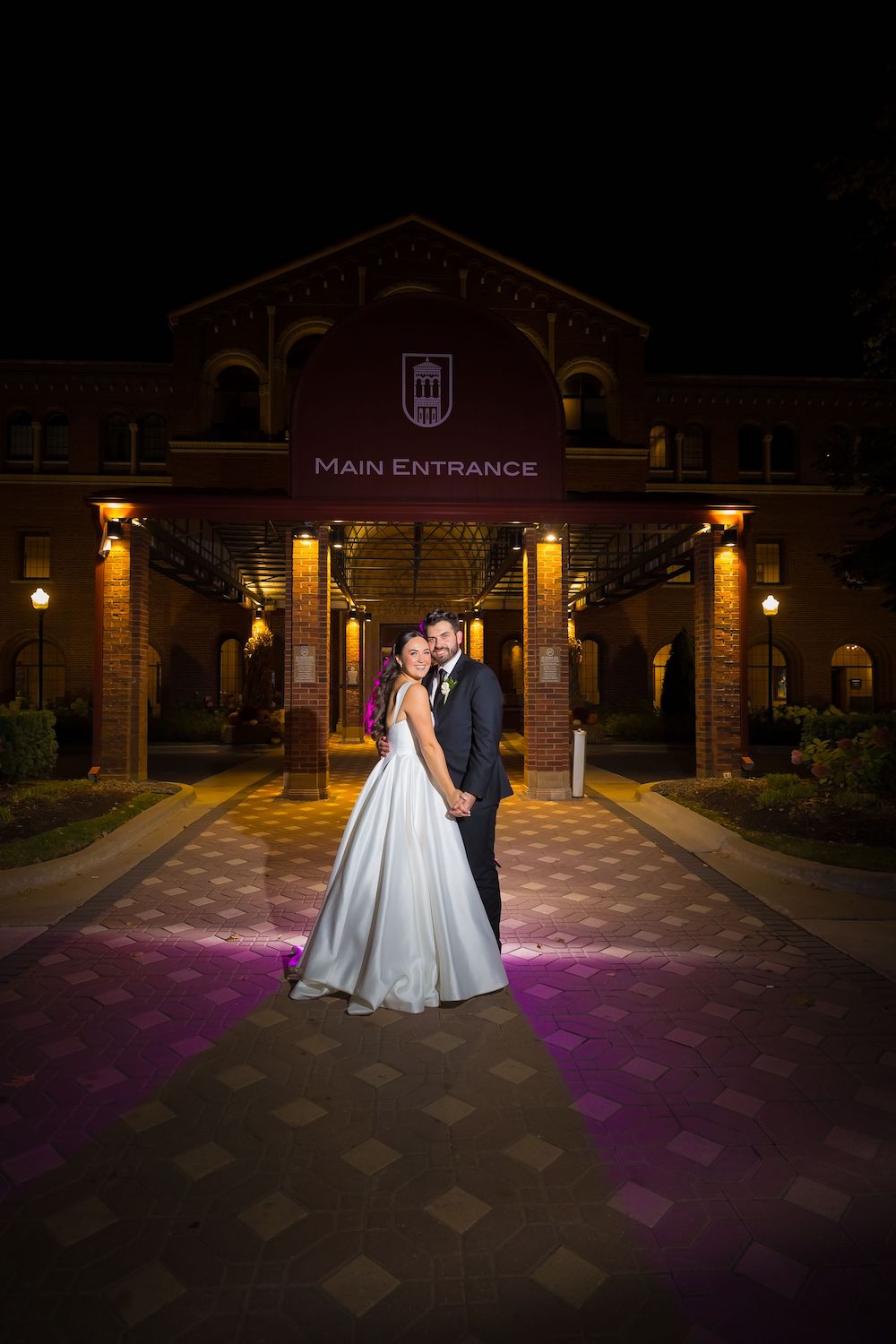 Wedding Photographers at Saint Johns Resort_purple uplighting evening photos