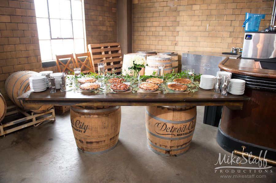 Amanda and Michael's Detroit whiskey factory wedding