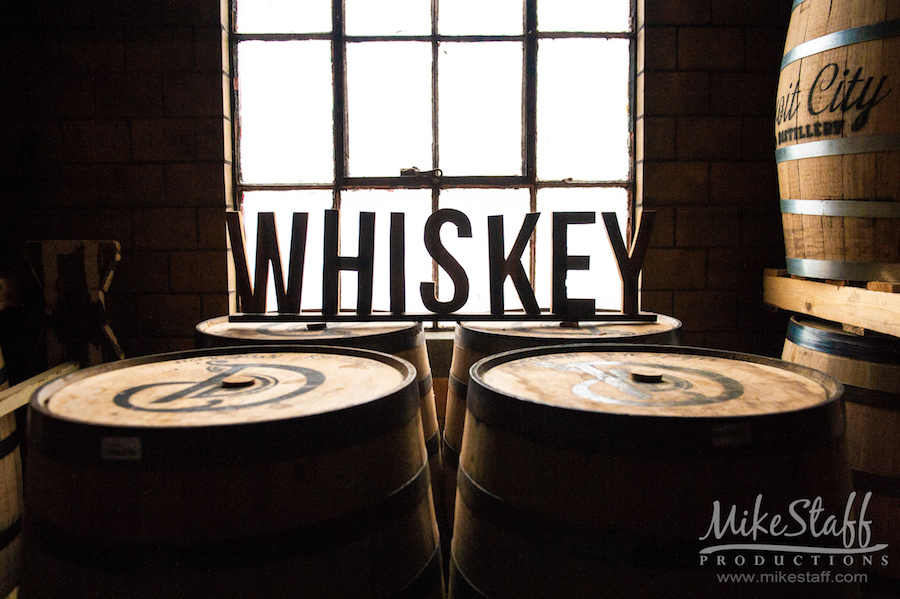 Amanda and Michael's Detroit whiskey factory wedding